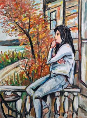 "Autunno" olio su tela-80x60; euro 350 