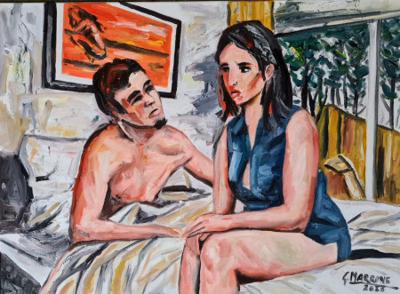 "What's wrong?" Olio su tela-55x75; euro 350 