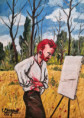 "Van Gogh è ferito" olio su tela-70x50; euro 350 