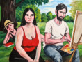 "Lontani dal caos" olio su tela-60x80; euro 400