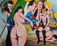 "Viva l'Italia" olio su tela-80x100; euro 600