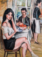 "Il mattino" olio su tela-75x55; euro 350 
