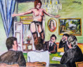 "Il potere del sesso" olio su tela-80x100; euro 600 