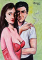 "La sigaretta" olio su tela-70x50; euro 350 
