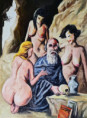"Le tentazioni di sant’Antonio" olio su tela-80x60; euro 400 
