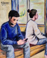 "Solitudine" olio su tela-60x50; euro 300